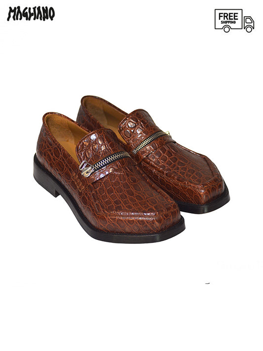 30%OFF【MAGLIANO - マリアーノ】Monster Loafer Zipped(ローファー/ブラウン)