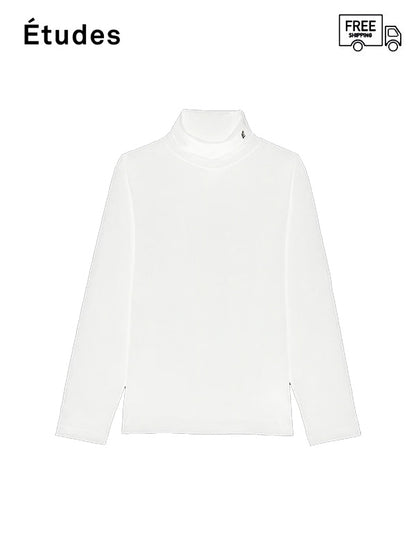 【Études - エチュード】Award TurtleNeck L/S Accent Tee / White (タートルネック/Tシャツ/ホワイト)