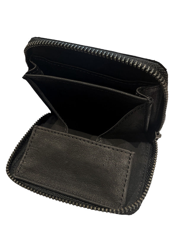 【Christian Peau - クリスチャンポー】CP COIN CASE S "Cow Leather"/ BLACK,SILVER(財布)