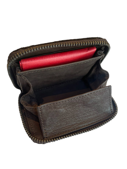 【Christian Peau - クリスチャンポー】CP COIN CASE S "Lizard Leather"/ D BROWN(財布)