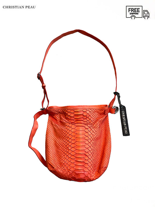 【Christian Peau - クリスチャンポー】CP SHOULDER BAG "Python Leather"/ MARIGOLD(バッグ)