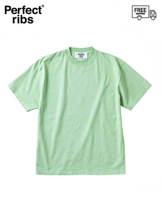 【Perfect ribs® - パーフェクトリブス】Basic Short Sleeve T Shirts / L-GREEN (Tシャツ/ライトグリーン)