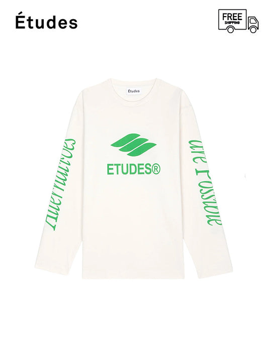 40%OFF【Études - エチュード】WONDER LS TEE ECO OFF WHITE / OFF WHITE(Tシャツ/オフホワイト)