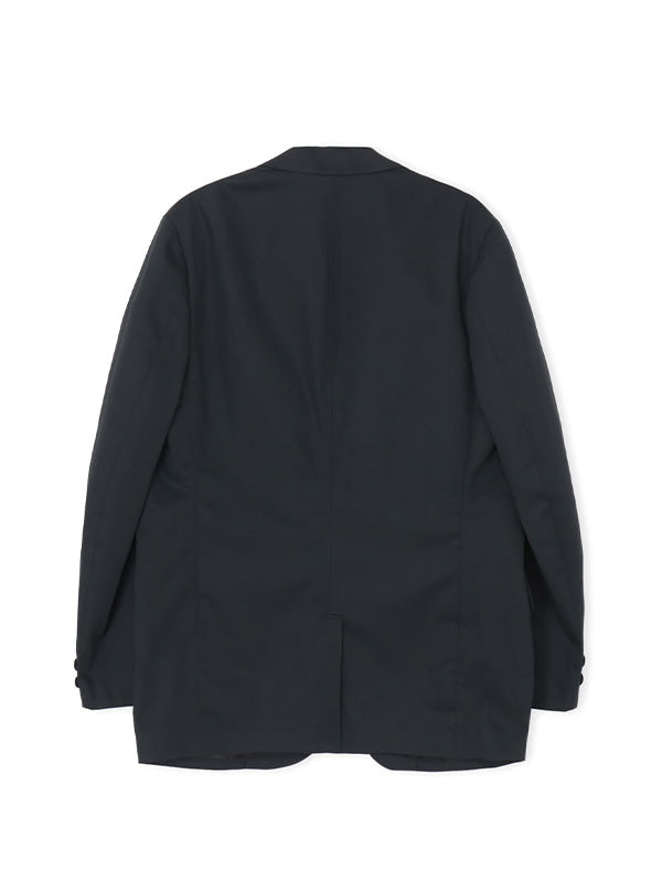 【Y's for men-ワイズフォーメン】COTTON/POLYESTER TWILL 2-BUTTON JACKET / BLACK(ジャケット)