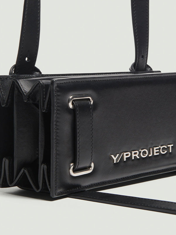 50%OFF【Y/PROJECT - ワイプロジェクト】MINI ACCORDION BAG / BLACK(バッグ/ブラック)