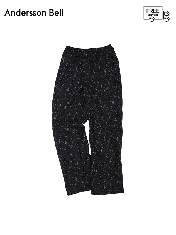 50%OFF【ANDERSSON BELL - アンダースンベル】FLOWER LACE TRACK PANTS（パンツ/ブラック）