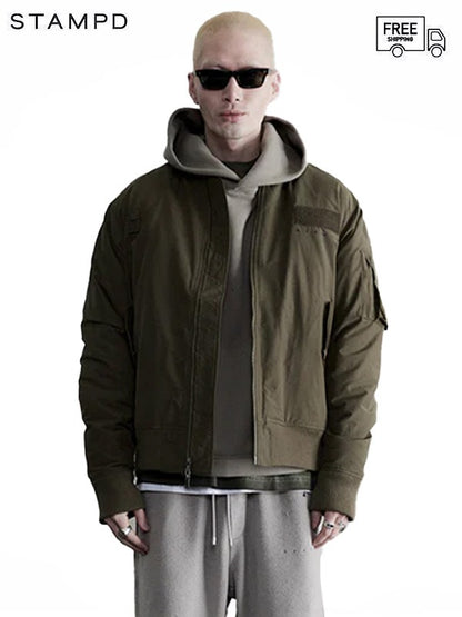 50%OFF【STAMPD - スタンプド】SHERPA LINED BOMBER JACKET / ARMY (ジャケット/アーミー)