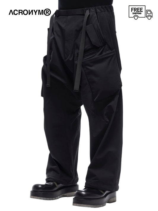 【ACRONYM - アクロニウム】Schoeller® Dryskin™ Ultrawide Drawcord Cargo Trouser Gen. 1.0（パンツ/ブラック）