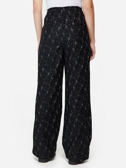 50%OFF【ANDERSSON BELL - アンダースンベル】FLOWER LACE TRACK PANTS（パンツ/ブラック）