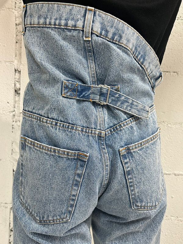 50%OFF【Y/PROJECT - ワイプロジェクト】ASYMMETRIC WAIST JEANS / BLUE(デニムパンツ/ブルー)