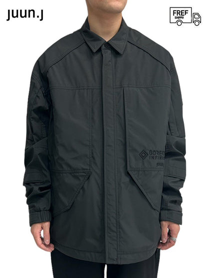 50%OFF【Juun.J - ジュン ジー】GORETEX ZIP UP SHIRT (シャツ/ブラック)