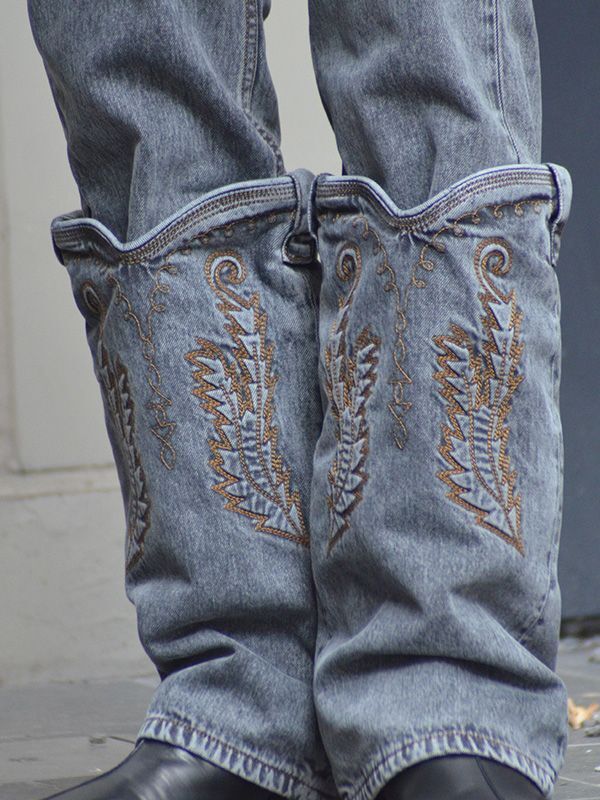 30%OFF【Y/PROJECT - ワイプロジェクト】Evergreen Mini Cowboy Cuff Jeans / Evergreen  Vintage BLACK(デニムパンツ/ブラック)