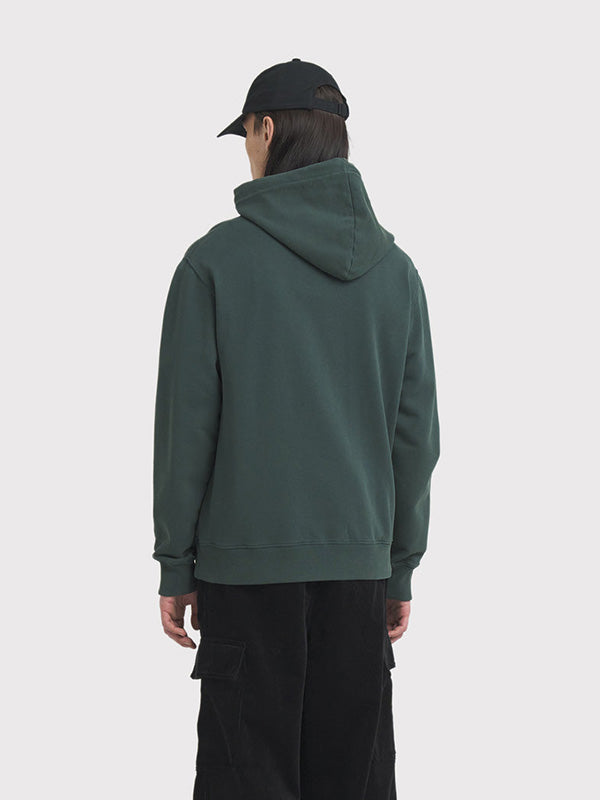 50%OFF【Études - エチュード】KLEIN PATCH HOODIE / DK GREEN WASHED(パーカー/ダークグリーン)