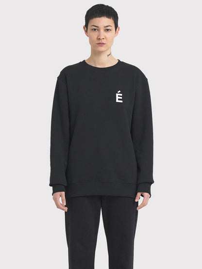 【Études - エチュード】STORY PATCH Sweatshirt(スウェットシャツ/ブラック)