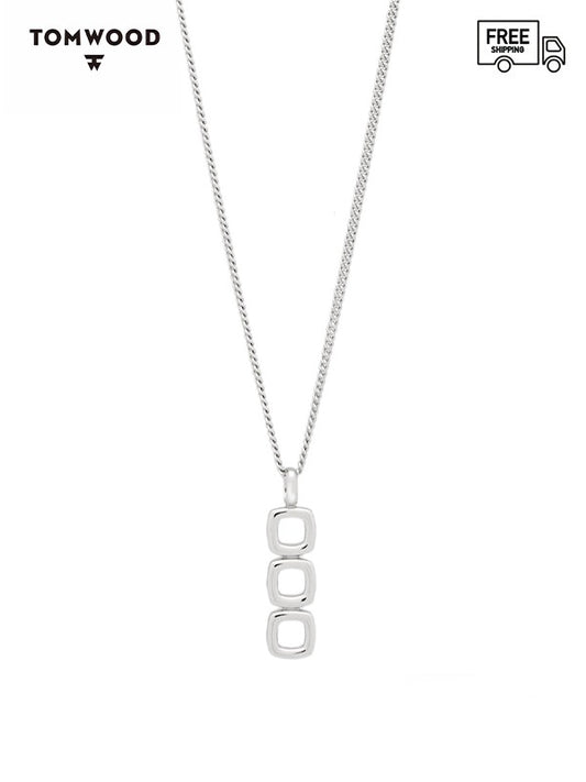 【TOM WOOD - トムウッド】Mini Cushion Pendant Open (ペンダント/SILVER)