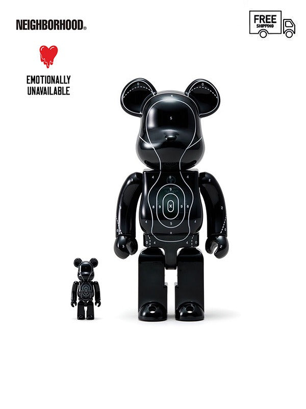 【EMOTIONALLY UNAVAILABLE - エモーショナリー アンアベイラブル】EU × NEIGHBORHOOD × BE@RBRICK/ BLACK (ベアブリック/ブラック)