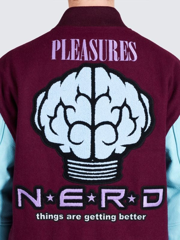 30%OFF【PLEASURES - プレジャーズ】NERD VARSITY JACKET