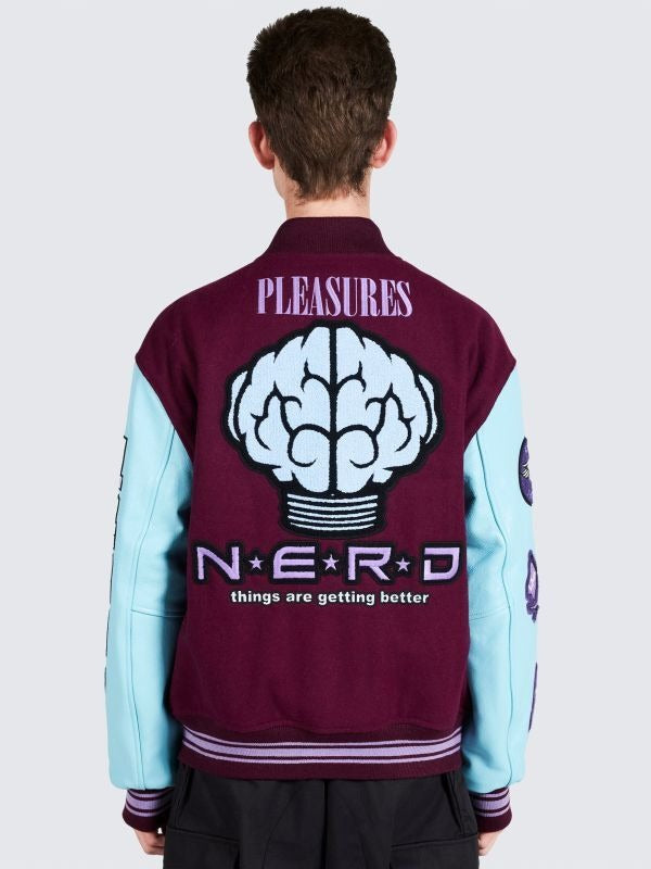 30%OFF【PLEASURES - プレジャーズ】NERD VARSITY JACKET