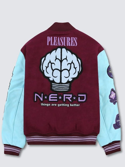 30%OFF【PLEASURES - プレジャーズ】NERD VARSITY JACKET