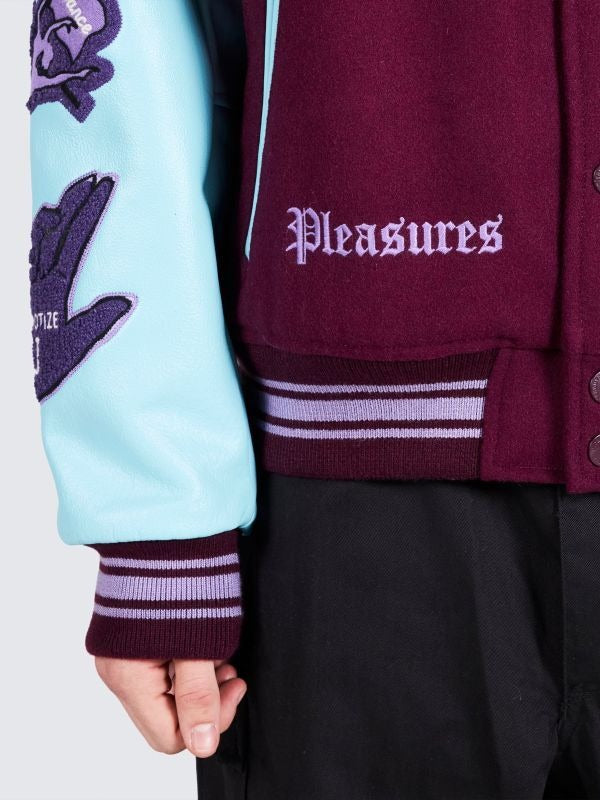 30%OFF【PLEASURES - プレジャーズ】NERD VARSITY JACKET