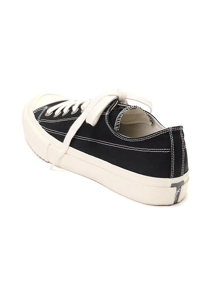 【Y's for men-ワイズフォーメン】COTTON CANVAS LOW-TOP SNEAKERS/ BLACK,WHITE(スニーカー)