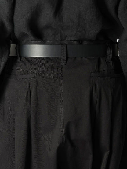 【Y's for men-ワイズフォーメン】KATSURAGI WORK PANTS WITH 12-TUCKS / BLACK(パンツ/ブラック)