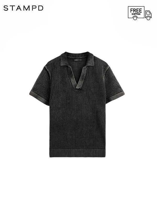 40%OFF【STAMPD - スタンプド】LOOSE GAUGE SS POLO / BLACK