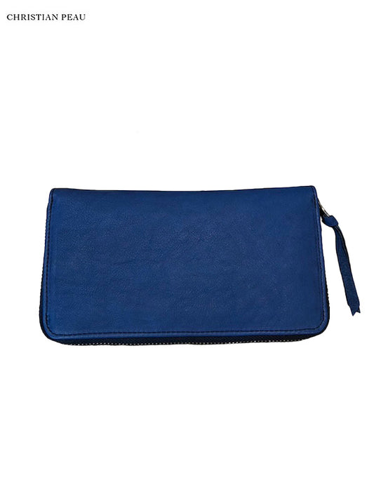 【Christian Peau - クリスチャンポー】CP B004 Wallet "Cow Leather"/ NAVY(財布)