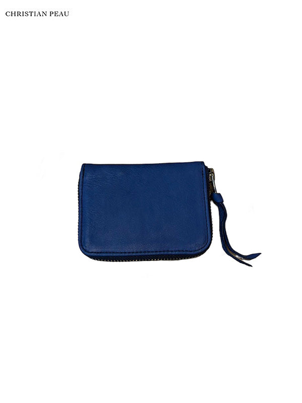 【Christian Peau - クリスチャンポー】5130 CP COIN CASE "Cow Leather"/ NAVY(財布)