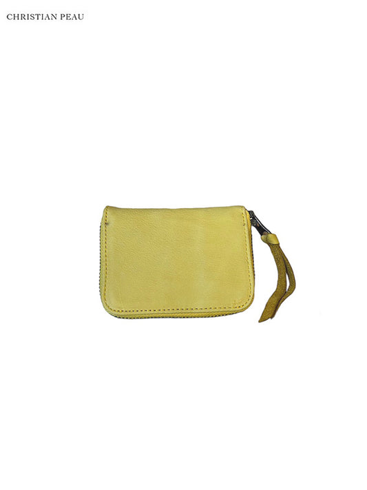 【Christian Peau - クリスチャンポー】CP S COIN CASE "Cow Leather"/ YELLOW(財布)