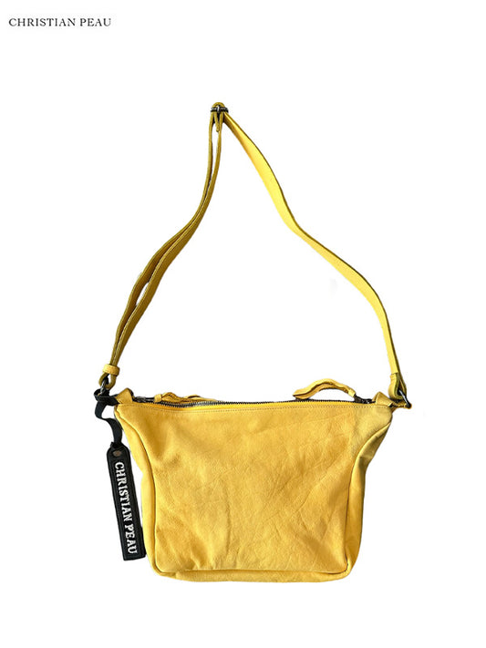 【Christian Peau - クリスチャンポー】CP SHOULDER BAG "Cow Leather"/ YELLOW(バッグ)