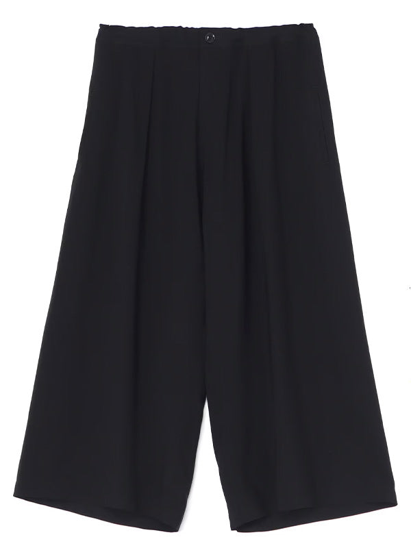 【Y's - ワイズ】RAYON CUPRO FRONT TUCKED WIDE PANTS/BLACK(パンツ/ブラック)