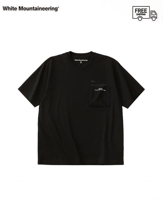【White Mountaineering - ホワイトマウンテニアリング】POCKET T-SHIRT / BLACK(Tシャツ/ブラック)