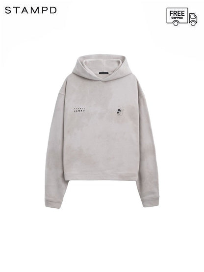 50%OFF【STAMPD - スタンプド】TRANSIT TIE DYE CROPPED HOODIE / Sand Storm Tie Dye