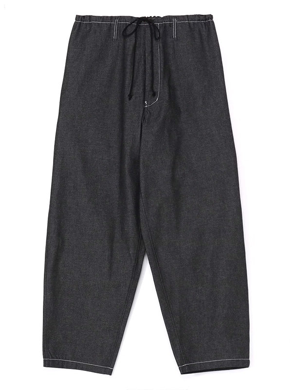 【Y's - ワイズ】8OZ DENIM YS STITCH PANTS /BLACK (パンツ/ブラック)