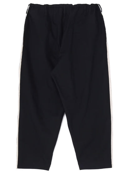 【Y's - ワイズ】COTTON BROAD YS STITCH PANTS / BLACK (パンツ/ブラック)