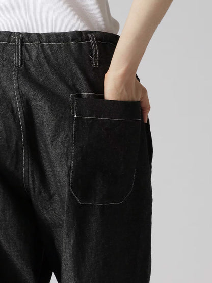 【Y's - ワイズ】8OZ DENIM YS STITCH PANTS /BLACK (パンツ/ブラック)