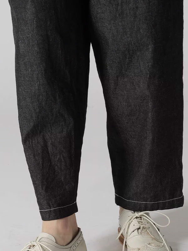 【Y's - ワイズ】8OZ DENIM YS STITCH PANTS /BLACK (パンツ/ブラック)