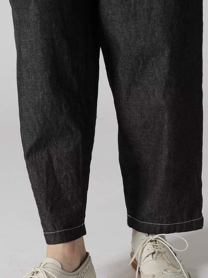 【Y's - ワイズ】8OZ DENIM YS STITCH PANTS /BLACK (パンツ/ブラック)