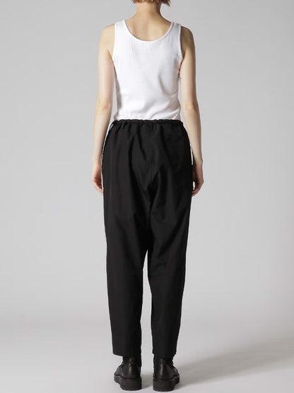 【Y's - ワイズ】COTTON BROAD YS STITCH PANTS / BLACK (パンツ/ブラック)