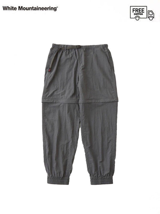 40%OFF【White Mountaineering - ホワイトマウンテニアリング】WM × Gramicci ZIP OFF JOGGER PANTS / CHARCOAL(パンツ/チャコール)