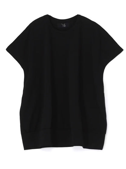 【Y's - ワイズ】MERCERIZED JERSEY YS STITCH SLEEVELESS BIG T / BLACK (Tシャツ/ブラック)