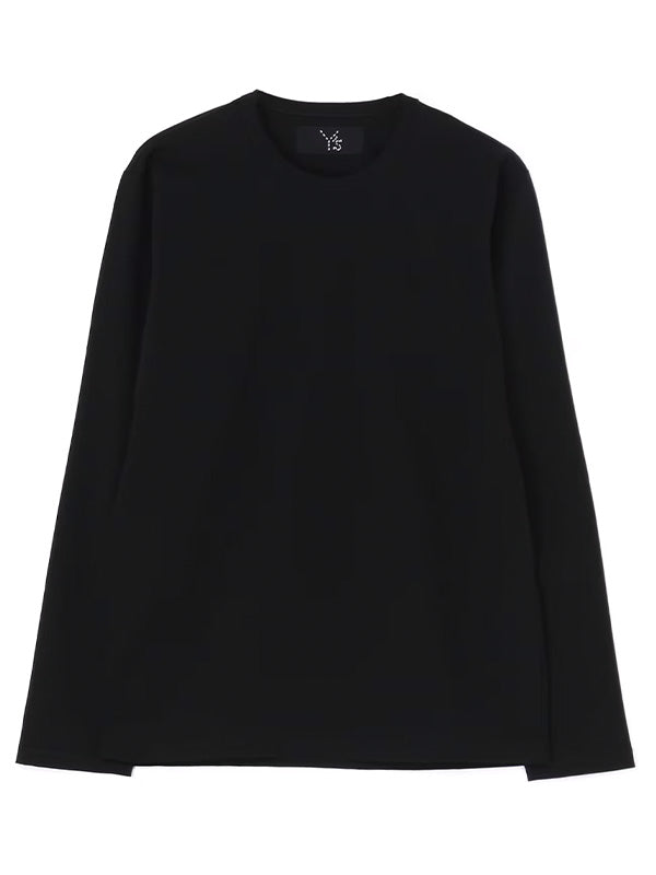 【Y's - ワイズ】MERCERIZED JERSEY YS STITCH LONG T B /BLACK (Tシャツ/ブラック)