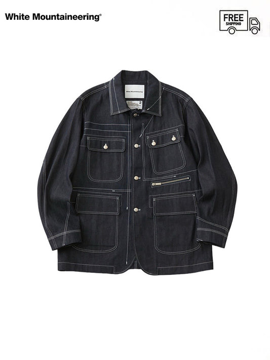 【White Mountaineering - ホワイトマウンテニアリング】DENIM COVERALL / Denim(カバーオール/インディゴ)