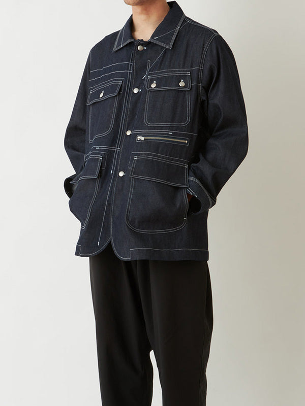 20%OFF【White Mountaineering - ホワイトマウンテニアリング】DENIM COVERALL / Denim(カバーオール/インディゴ)