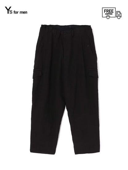 【Y's for men - ワイズフォーメン】40 LINEN SUSPENDER PANTS(パンツ/ブラック)