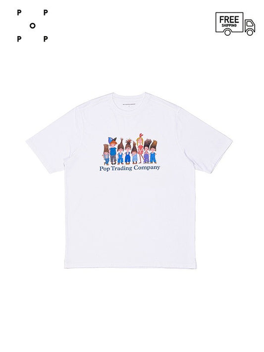 【POP TRADING COMPANY - ポップ トレーディング カンパニー】FIEP POP T-SHIRT(Tシャツ/ホワイト)