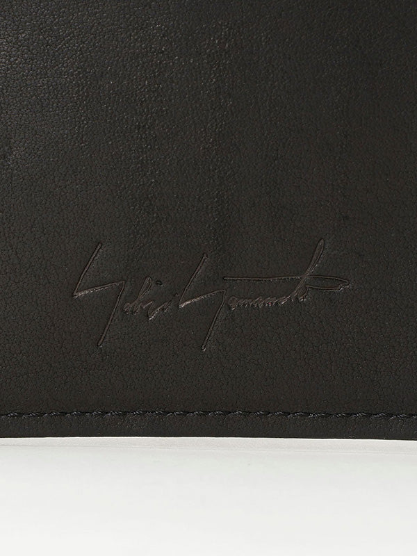 【Discord Yohji Yamamoto - ディスコード ヨウジヤマモト】TRIFOLD SHOULDER "Cow Leather"/BLACK(マルチホルダー/ブラック)