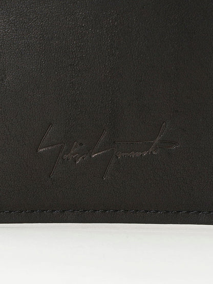 【Discord Yohji Yamamoto - ディスコード ヨウジヤマモト】TRIFOLD SHOULDER "Cow Leather"/BLACK(マルチホルダー/ブラック)