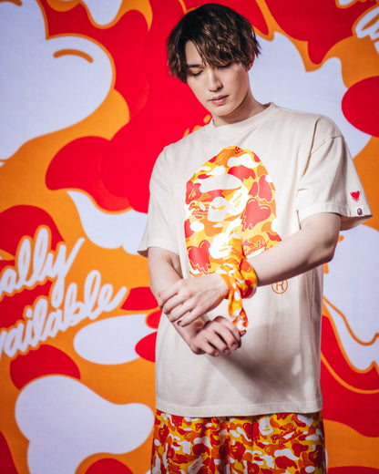 【EMOTIONALLY UNAVAILABLE - エモーショナリー アンアベイラブル】EU APE SS TEE / IVORY (Tシャツ/アイボリー)